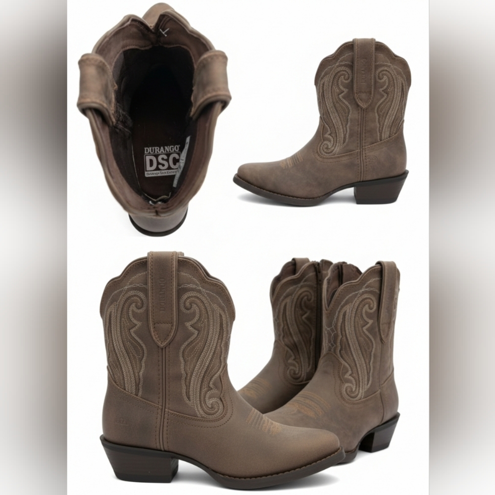 New Crush by Durango® Women's Distressed Shortie Western Boot Size 9M